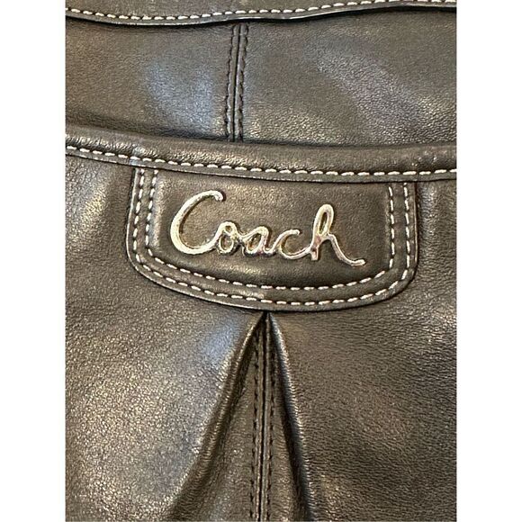 COACH Park Black Leather Shoulder/Crossbody Purse NEVER USED - Picture 5 of 8